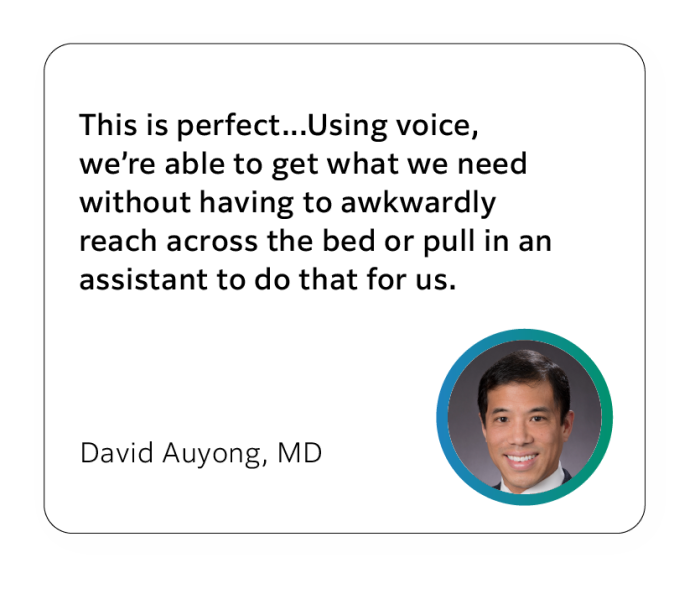 Pocus with voice assist sonosite
